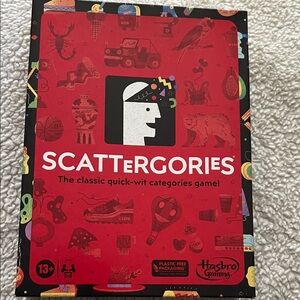 Scattergories Party Game by Hasbro - Red Box